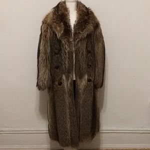 EUC - Genuine Raccoon Full Length Fur Coat